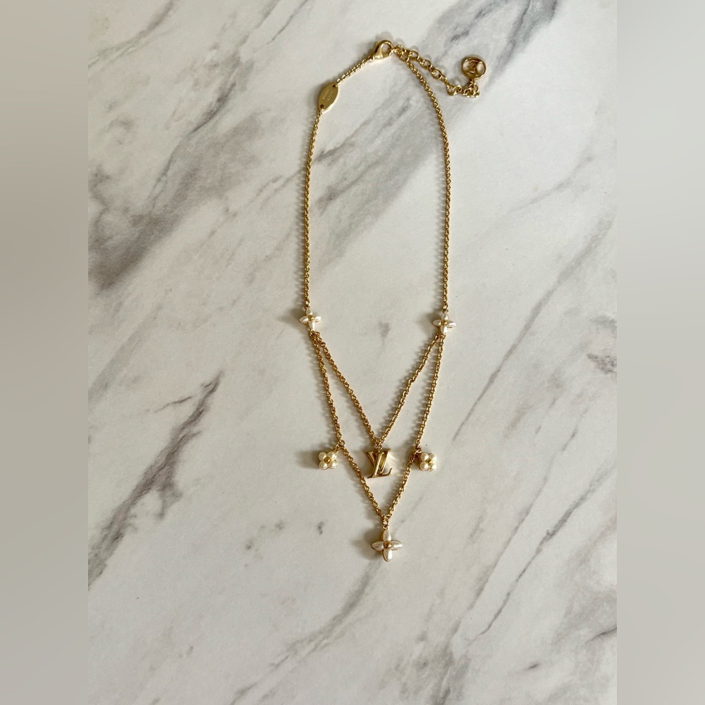 Louis Vuitton LV Floragram Double-row Necklace - Picture 2 of 6